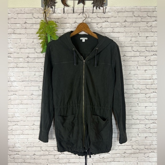 James Perse Jackets & Blazers - James Perse Faded Black Utility Field Jacket